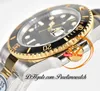 41 126613 VR3235 Automatic Mens Watch Clean CF Two Tone Yellow Gold Ceramics Bezel Black Dial 904L Steel Bracelet Super Edition Same Serial Warranty Card Puretime