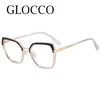 Sunglasses Dopamine Color Large Frame Reading Glasses Women TR90 Metal Gradient Eyeglasses Anti Blue Light Fashion Frames 1 2