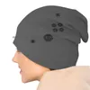 Berets Grey Swap Design-Electronic Pattern Beanies Knit Hat Switch Joycons Video Game Gaming Console Electronics Controllers