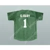 Jarius G-Baby Evans 1 Kekambas Baseball Jersey Hardball Dark Green Stitched