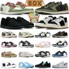 with box jumpman 1 low basketball shoes 1s Chinese New Year Black Phantom Reverse Mocha Black Olive UNC j1 mens trainers women sneakers sports