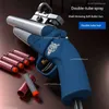 Gun Toys Soft Bullet Toy Gun Manual Foam Dart Shell Ejection Dubbel-fat Skytte Launcher Model för barn Vuxna som skjuter T240309