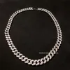 Icy Hot Moissanite Cuban Hiphop Chain 10mm Box Clasp Real S925 Silver Double Rows Ideal Cut Gra Moissanite Cuban Necklace