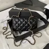 10a Top Designer Fashion CF Mini High Quality High End Ball Pattern/Sheepskin High Quality Women's Crossbody Bag With Box, Shoulder Bag, Hair Federation