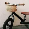 Fahrrad-Aufbewahrungskorb, kleiner Rücken, geflochtener Bambuskorb für Kinder, handgefertigter Rattan-Spielzeug-Picknickkorb, Weidenstroh-Rucksack, vielseitig einsetzbar 240301