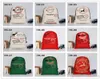 Santa Sack Canvas Christmas Candy Bag Xmas Reindeer Tote Bags Festival Party Gift Drawstring Pocket Toy Storage Sacks For Children8818608