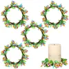 Dekorativa blommor 4st Imitation Plant Wreath Wedding Holiday Supplies Door Home Decoration Diy Po Props Bakgrund Wall Garlands