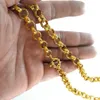 Kedjor Guldvakuum Elektronisk plätering Belcher Bolt Ring Link Mens Womens Solid Chain Necklace Jewyllery N220CHAINS244A