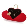 Jewelry Pouches Heart Shaped Box Elegant Engagement Gift Display Boxes Waterproof Case