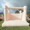 10x10ft högkvalitativ kommersiell vit studshus Uppblåsbar full PVC Jumping Bouncy Castle Bouncer Castles Jumper With Flower for Wedding Events Party 01