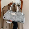 Abendtaschen Silber Damentasche Große Kapazität Handtasche Klassische Marke für Frauen Qualität Pu-Leder Schulter Umhängetasche Weibliche Kupplungen