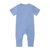 kostuum voor baby's meisje korte mouw kleding bamboe moeder kinderen jumpsuit artikelen 0 tot 3 6 12 maanden zomer baby jongens romper 240308