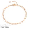 Link Bracelets Magic Fish Gold Color Charm For Women Stainless Steel Lobster Clasp Snap Button Jewelry Drop Wholesale