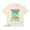 Rude T-shirt T-shirts Designer Femmes Luxe T-shirt Mode À Manches Courtes Europe Amérique Hommes Femmes T-shirts Ronds Rhude Mens Tshirt Haute Qualité Tess Designer 651