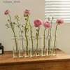 Vazen Reageerbuisvazen Hoge uitstraling Glazen ornamenten Verse bloemen Hydrocultuur plantenbakken Combinatie bloemenvaasdecoraties L240309