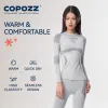 Trajes COPOZZ Conjuntos de ropa interior térmica de esquí de invierno Hombres Mujeres Sweatwicking Transpirable Chándal de secado rápido Ropa interior térmica de esquí Calzoncillos largos