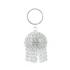 Evening Bags Drop Round Crystal Rhinestone Wrist Bag Banquet Handbag Sydney Sparkly Spherical Small Wallet Luxury Clutch