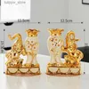 Vaser europeisk stil keramisk gyllene vasarrangemang matbord hem dekoration tillbehör kreativa gyllene elefant vaser l240309