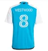 болельщики игрок 2024 Charlotte FC COPETTI футбольные майки WESTWOOD BRONICO 24 25 домашняя футбольная рубашка DEJAEGERE VARGAS BERCHIMAS BENDER ARFIELD TUILOMA мужская детская форма