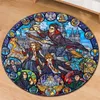 Anime Magic University Collage Door Mat Floor Mat Round Carpet Rug Home el Living Room For Kids Boys Girl Anti Slip 2107272603