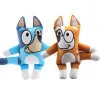 Wholesale 28cm puppy family orange blue coat dog parents plush doll toy cute gift