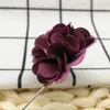 Broscher män tyg blomma brosch stift kostym lapel stift kvinna bröllop boutonniere smycken tillbehör