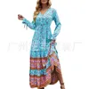 Amazons bästsäljande gränsöverskridande kvinnors semester strandkjol för utrikeshandel, bohemsk klänning, stor gungande lång kjol