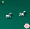 Stud ElfoPlataS Echt 925 Sterling Thia Zilver Mode Schattige Dieren Olifant Kralen Schroef Oorbellen Voor Vrouwen Bruiloft Sieraden DA20745544462