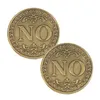 Bronze Yes or No Commemorative Coin Souvenir Non-currency Coins Game Prop Challenge Coins Collection Decoration Crafts