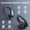 Kablosuz Kulaklıklar Bluetooth 5.3 Kulaklık Spor Kulak Tomurcukları Mikroşek Earhook Su Geçirmez Kulaklıklar Güç Ekran Çalışan Kulaklık Seti