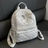 Unixinu moda pequena mochila feminina acolchoada ultraleve mochilas escolares sacos para meninas tendência casual dailytravel 240309