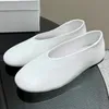 hot sale women rhinestone ballet flats runway designer genuine leather high quality outside walking flat with causal soft comfortable flat shoes