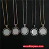 Pendentifs Colliers Sublimation Vierge Forme Ronde Pendentifs Transfert Impression Bijoux Consommables Recto Verso 10 pcs lotPendant318O