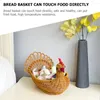 Dinnerware Sets Jewelry Tray Imitation Rattan Storage Basket Household Fruit Container Baskets For Gifts Empty Party Bread