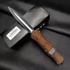 BM A019 OTF AUTO Mes D2 Staalblad, zinkaluminiumlegering + sandelhout + kleur shell Handgrepen, Outdoor Tactische Combat Zelfverdediging Messen EDC Tool