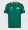 Aston Martin Mens T-shirts Jersey Mercedes Alonso T-shirt F1 2024 OFFICIAL MENS FERNANDO ALONSO T-shirt Formel 1 Racing Suit F1 Shirt Moto Moto Moto Moto