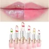 6PCSSET Moisturizing Jelly Crystal Clear Dried Flower Lipstick Long Lasting Color Changing Set Pink Lip Gloss Cosmetic 240229