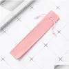 Pencil Bags Wholesale Creative Design P Veet Pen Pouch Holder Single Bag Case With Rope Office School Writing Supplies Student Christm Otziz