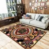 Tapis de style ethnique turc Vintage Tapis pour salon coloré Boho Tapis Tapis de sol Chambre à coucher Ménage Beautiful258Q