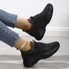 Casual Shoes Women's On Sale 2024 Fashion Knitted Vulcanize Summer Breathable Women Sneakers Lace Up Ladies