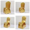 Chair Covers Ers High Quality 10 Pcs Gold Spandex Lycra Er For Wedding Party Els Decorations Dhs Drop Delivery Home Garden Textiles S Dhsie