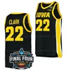 Custom 22 Caitlin Clark Jersey Iowa Hawkeyes Women College Basketball Jerseys Men Kids Madies Black Blanc Yellow Red Ed All Size S-4XL