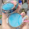 CandyBella le contrôle de l'huile de ciel bleu gâteau en poudre longue durée avec bouffée de poudre poudre de maquillage imperméable à l'eau humide sec visage poudre 240305