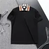 T-shirt POLO pour hommes de marque à rayures à carreaux beiges noirs et blancs de marque chemise décontractée mince et respirante en pur coton Hasi Street avec la même qualité supérieure M-3xL LG