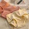 Femmes culottes sous-vêtements femme coton étudiant dames antibactérien mignon dessin animé taille moyenne petits slips
