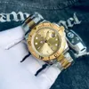 Aaa Luxury Business Sports Men's Watch Mechanical Watch Automático 41mm All Aço inoxidável Fivela deslizante Buckle Gold Watch Super Luminous Watch Sapphire