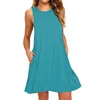 Abiti casual Abito da donna Beach Solid senza maniche Backless Canotta Mini abito corto estivo Abito formale Gala Vestido