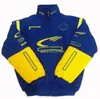 Veste de course de formule 1 F1, vêtements d'automne et d'hiver en coton entièrement brodés, ventes ponctuelles a1