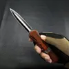 Coltello BM A019 OTF AUTO Lama in acciaio D2, lega di alluminio di zinco + legno di sandalo + manici a conchiglia colorata, coltelli da autodifesa da combattimento tattico esterno Strumento EDC