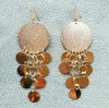 Dangle Earrings 2024 Fashion Coin Tassel Drop Vintage Punk Gold Color Round Pieces Brincos Jewelry For Women Gift